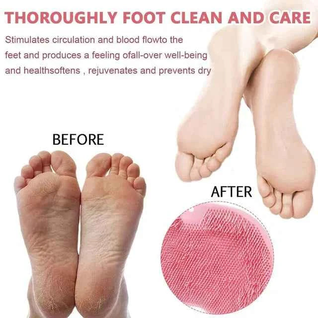 Silicone Multiuse Scrubber for Bath & Foot (Pack of 2) | Body Exfoliator – Azarbex