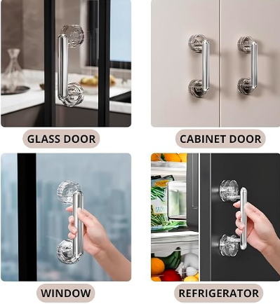 Waterproof Suction Cup Handle | Bathroom & Kitchen Cabinet Door Grip – Azarbex