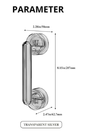 Waterproof Suction Cup Handle | Bathroom & Kitchen Cabinet Door Grip – Azarbex