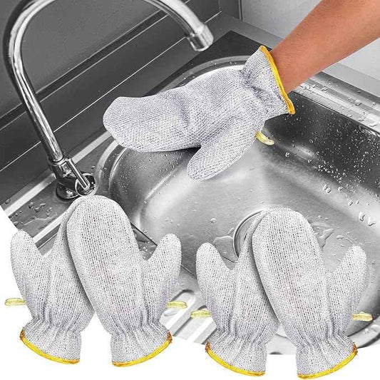 Multipurpose Steel Scrubber Gloves for Dishwashing & Tough Cleaning | Heat-Resistant Kitchen Gloves – Azarbex