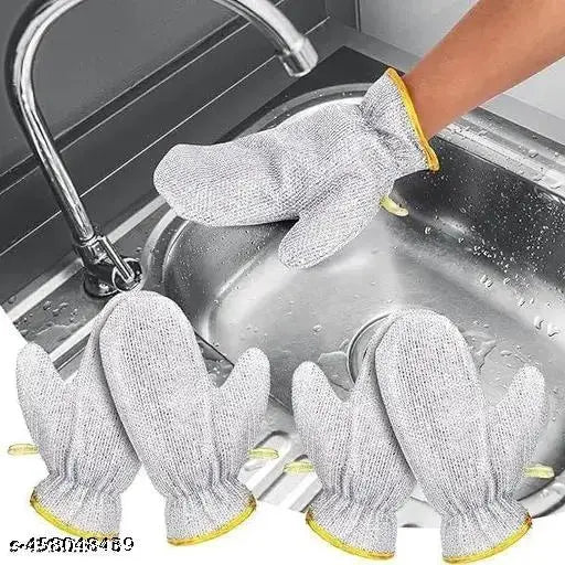 Wire Dishwashing Gloves | Heat-Resistant Waterproof Kitchen Cleaning Gloves – 1 Pair