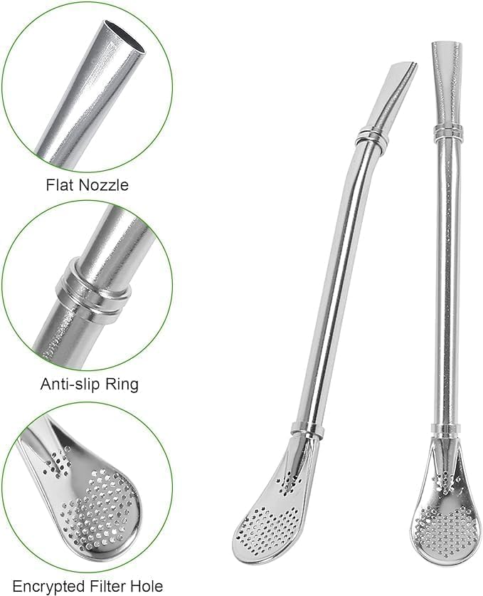 2-in-1 Straw Filter Spoon | Multipurpose Drinking Straw & Filter Spoon for Tea, Coffee & Smoothies