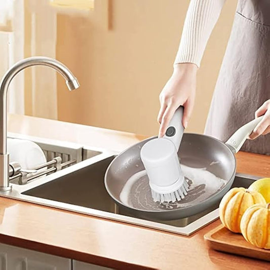 Electric Rotary Cleaning Brush | 3 Interchangeable Heads for Bathroom, Kitchen, Floor & Car – Azarbex