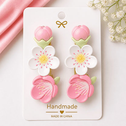 Premium Floral Hair Clips Set | Strong Grip, Durable & Stylish | Hair Accessories for Women & Girls - Azarbex™