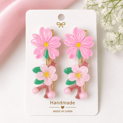 Premium Floral Hair Clips Set | Strong Grip, Durable & Stylish | Hair Accessories for Women & Girls - Azarbex™