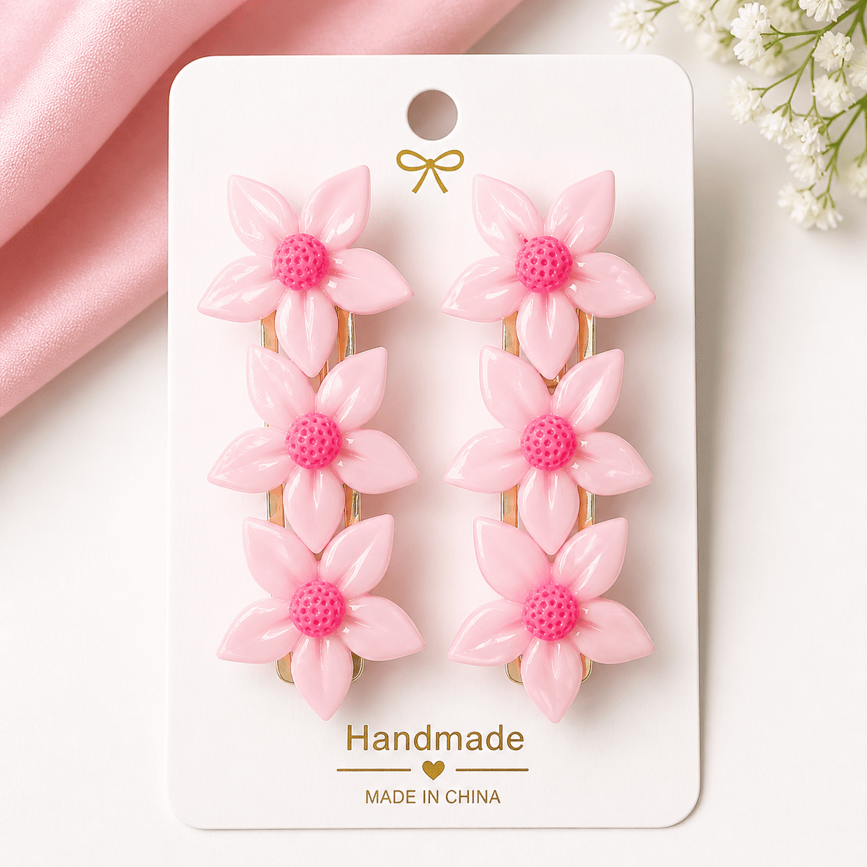Premium Floral Hair Clips Set | Strong Grip, Durable & Stylish | Hair Accessories for Women & Girls - Azarbex™