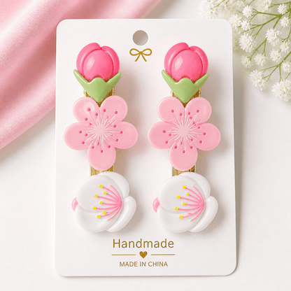 Premium Floral Hair Clips Set | Strong Grip, Durable & Stylish | Hair Accessories for Women & Girls - Azarbex™