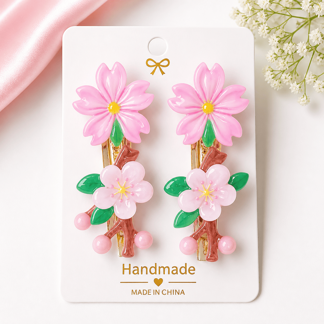 Premium Floral Hair Clips Set | Strong Grip, Durable & Stylish | Hair Accessories for Women & Girls - Azarbex™