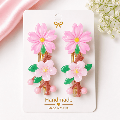 Premium Floral Hair Clips Set | Strong Grip, Durable & Stylish | Hair Accessories for Women & Girls - Azarbex™