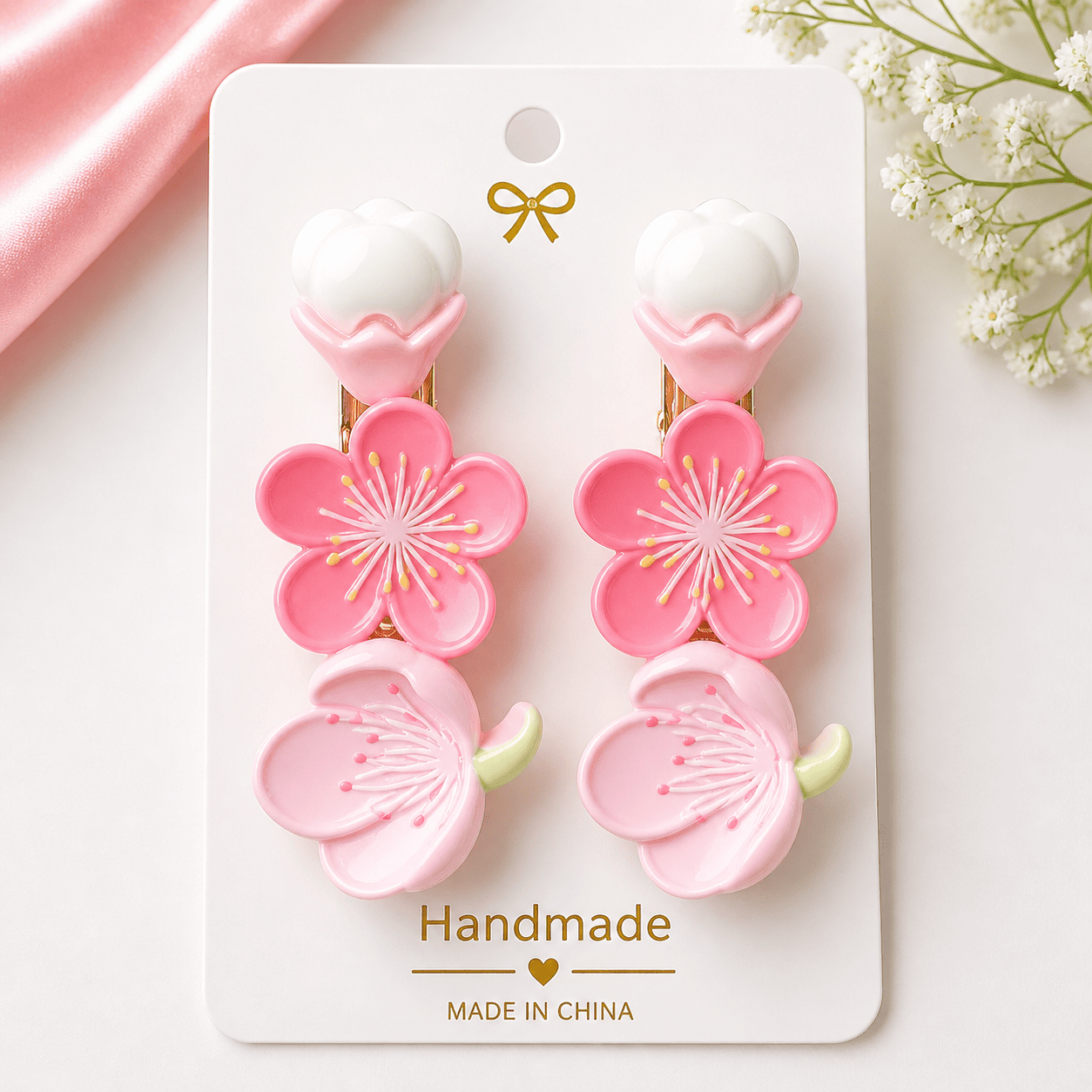 Premium Floral Hair Clips Set | Strong Grip, Durable & Stylish | Hair Accessories for Women & Girls - Azarbex™