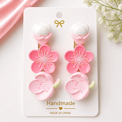Premium Floral Hair Clips Set | Strong Grip, Durable & Stylish | Hair Accessories for Women & Girls - Azarbex™