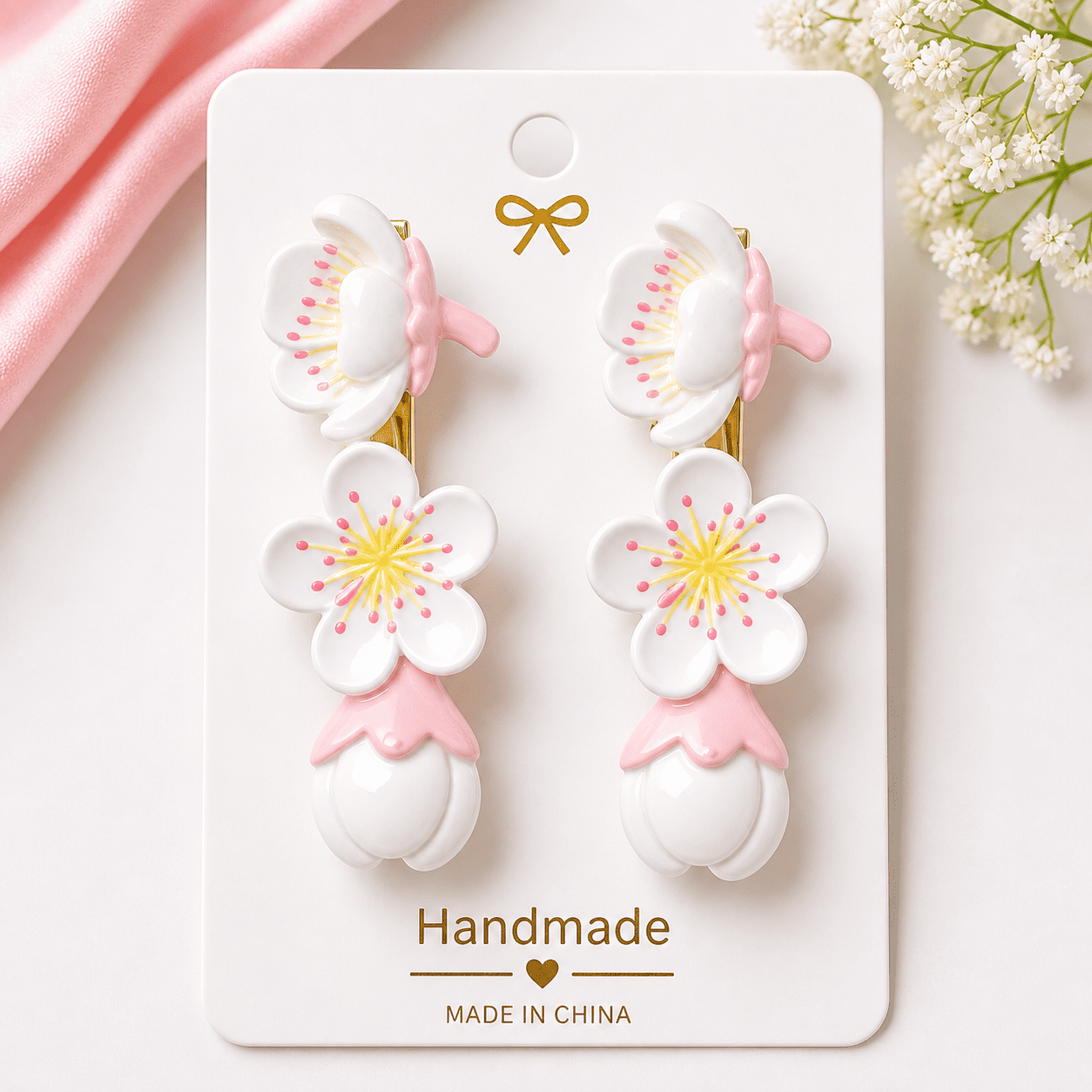Premium Floral Hair Clips Set | Strong Grip, Durable & Stylish | Hair Accessories for Women & Girls - Azarbex™