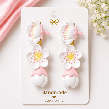 Premium Floral Hair Clips Set | Strong Grip, Durable & Stylish | Hair Accessories for Women & Girls - Azarbex™