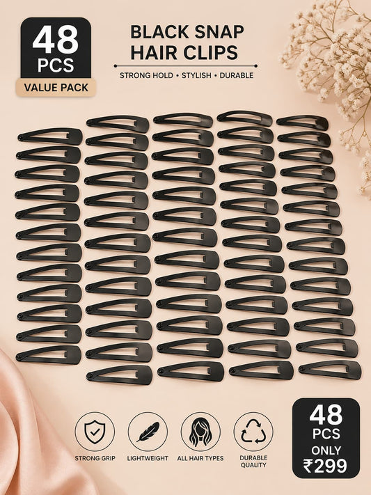 Azarbex™ Snap Hair Tic-Tac Clips for Girls & Women | Strong Hold