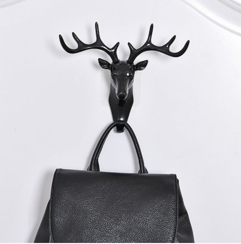 Deer Head Self Adhesive Wall Hook | Decorative Door Hanger for Home & Office – Azarbex