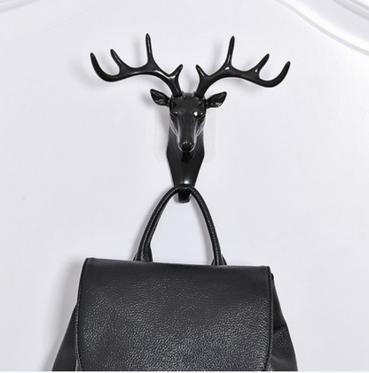 Deer Head Self Adhesive Wall Hook | Decorative Door Hanger for Home & Office – Azarbex