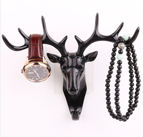 Deer Head Self Adhesive Wall Hook | Decorative Door Hanger for Home & Office – Azarbex