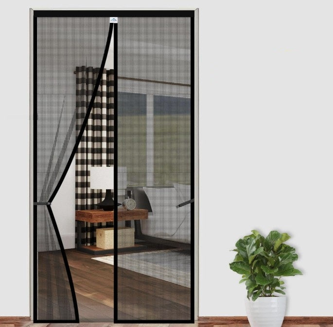 Magnetic Mosquito Net for Door | Auto-Closing Polyester Insect Screen Curtain – Fits All Door Sizes