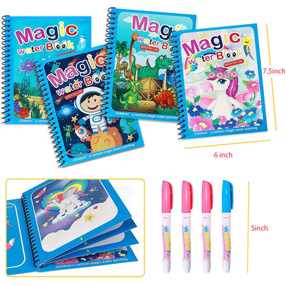 Mess-Free_Water_Coloring_Book_for_Toddlers_Colors_Appear_with_Water - azarbex.store