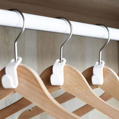 Plastic Clothes Hanger Non-Slip Pad | Sets of 5 | Wardrobe Organised with Integrated Clips – Azarbex