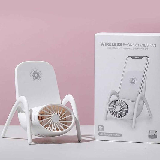 Portable Mobile Phone Holder Fan  Personal Fan Multi- Function Fan Handheld Charging Fan (Battery Not Include)