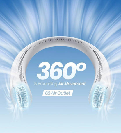 Portable Neck Fan | 360° Bladeless Personal Cooler – Azarbex