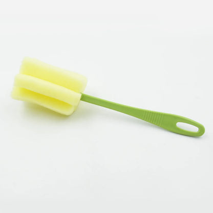 Sponge cup cleaning brush 20cm long handle bottle mug scrubber - Azarbex