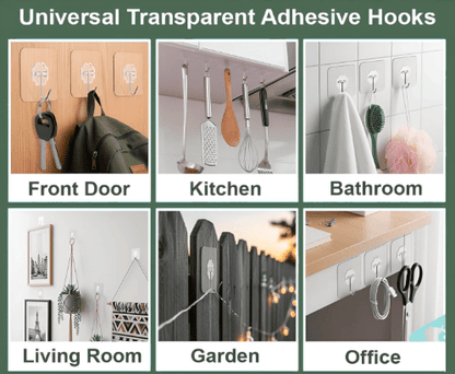 Adhesive Photo Frame Wall Hooks | Pack of 20 – No Drill, Damage-Free – Azarbex
