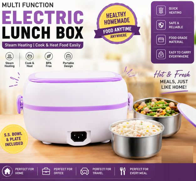 Smart Workday Kit | Electric Lunch Box Office Essentials Combo Set-Azarbex™