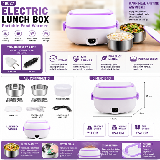 Smart Workday Kit | Electric Lunch Box Office Essentials Combo Set-Azarbex™