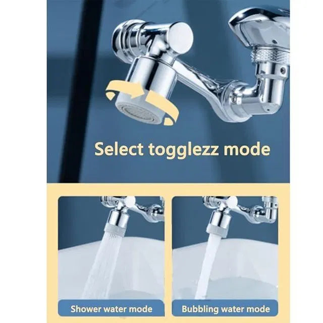 2-Mode Splash Filter Kitchen Tap Extended Faucet | Stainless Steel Water Saving Tap – Azarbex