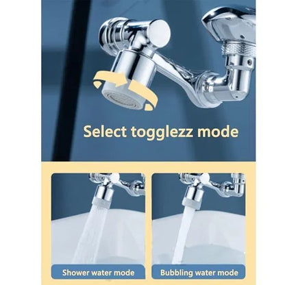 2-Mode Splash Filter Kitchen Tap Extended Faucet | Stainless Steel Water Saving Tap – Azarbex