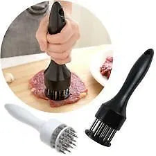 Meat Tenderizer with Stainless Steel Needle Prongs | Professional Kitchen Tool for Faster Cooking – Azarbex