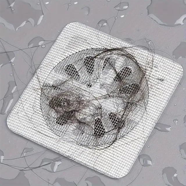 Disposable Shower Drain Hair Catcher | Anti-Clog Waterproof Mesh Stickers – Azarbex