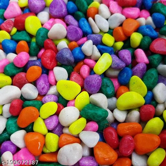 Premium Multicolor Decorative Pebbles & Stones | Natural Polished River Rocks – 2000g