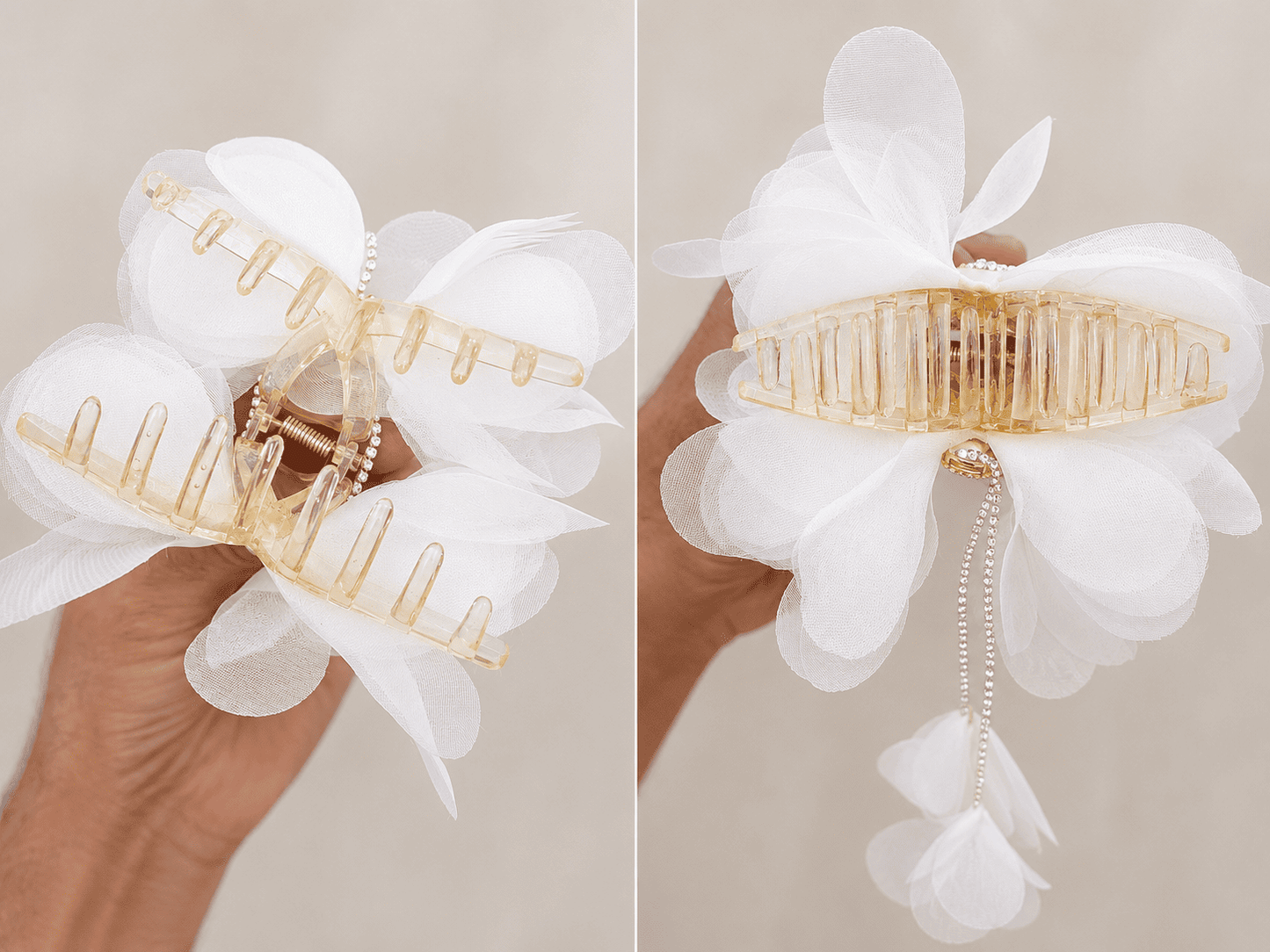 Premium Floral Butterfly Claw Clip for Women | Premium Strong Grip Hair Accessory for Girls-Azarbex™