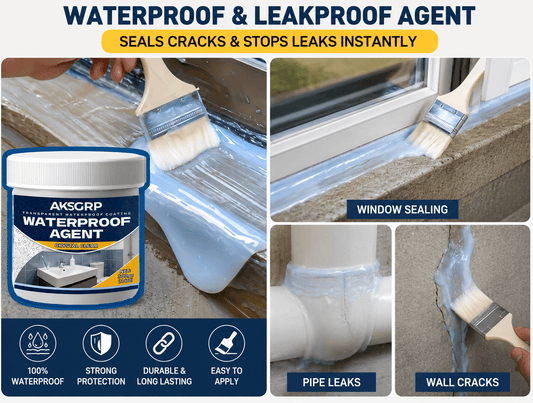 Transparent Waterproof Agent (Pack of 2) | Wall, Roof & Crack Sealant – Azarbex